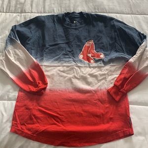 Boston Red Sox oversized tie-dye long sleeve